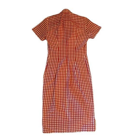 Ralph Lauren Collection Silk Shirt Dress Runway 2000 Plaid Check Button Front XS - Picture 4 of 16